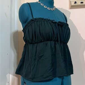 Elegant Dark Green Women's Top